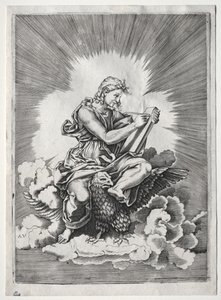 Neljä evankelistaa: Pyhä Johannes tekijältä Unknown artist