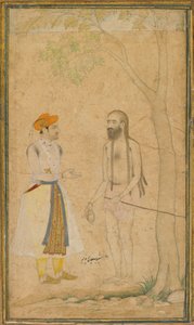 Mughalprinssi Parvez ja pyhä mies tekijältä Unknown artist