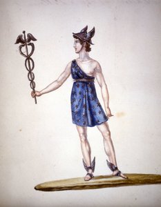 Roomalainen jumala Mercury tai Hermes kreikkalaisten keskuudessa. tekijältä Unknown artist