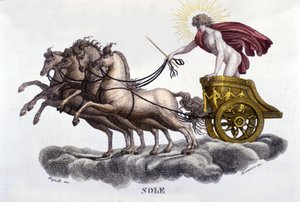 Aurinko. 1800-luvun kaiverrus. tekijältä Unknown artist