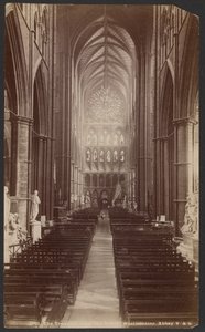 Westminster Abbey, Westminsterin luostari, pohjoisesta katsottuna tekijältä Unknown artist