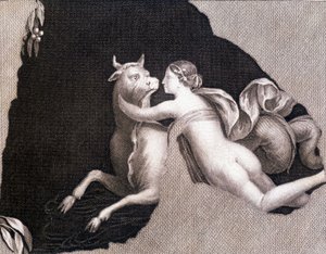Euroopan sieppaus - kaiverrus tekijältä Unknown artist