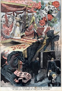 Elisabeth de Wittelsbachin saapuminen Wieniin tekijältä Unknown artist
