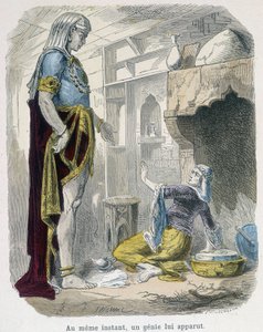 Nero lampusta - teoksessa ""Tuhat ja yksi yö"" Bondet, toim. Guerin tekijältä Unknown artist