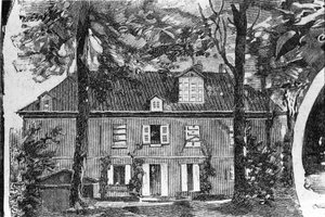 George Sandin (Aurore Dupin, Baronne Dudevant) (1804-1876) talo Nohant-Vicissä (Nohant Vic) (36). tekijältä Unknown artist