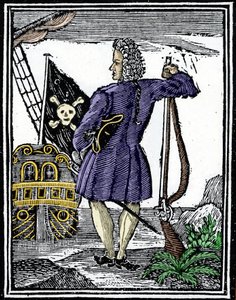 Merirosvo "" herrasmies" Stede Bonnet (1688-1718). tekijältä Unknown artist