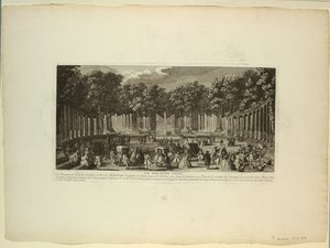 Versailles, puutarhat, vesiteatteri tekijältä Unknown artist