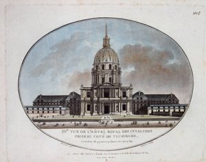 Näkymä Hotel Royal des Invalidesista - kaiverrus tekijältä Unknown artist