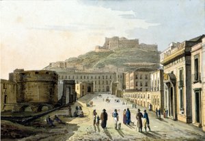Näkymä strada del mololle ja Castel Sant