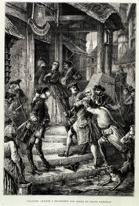 Voltaire pidätettiin Frankfurtissa suuren Frederick II:n käskystä - M. Guizotin teoksessa "Histoire de France kaukaisimmista ajoista vuoteen 1789" tekijältä Unknown artist