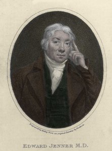 muotokuva Edward Jenneristä (1749-1823), englantilaisesta lääkäristä, immuniteetin löytäjästä isorokkoa vastaan. tekijältä Unknown artist