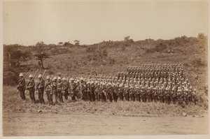 91. Highlanders palaamassa Zulumaalta 1879 (m/v kuva) tekijältä Unknown photographer