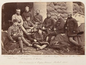 Ryhmä brittiläisiä upseereita, noin 1879 tekijältä Unknown photographer