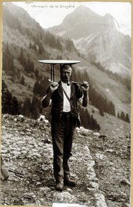 Armailli de la Gruyère - postikortti, 1800-luvun loppu tekijältä Unknown photographer