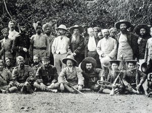 Auguste Pavie (1847-1925), bretonilainen tutkimusmatkailija ja ranskalais-englantilainen Ylä-Mekong-lähetystö vuonna 1895. tekijältä Unknown photographer