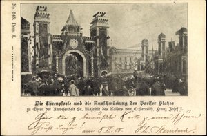 Berliini, Franz Josef I Pariser Platzilla, kunniakäytävässä tekijältä Unknown photographer