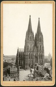 Saksa, Nordrhein-Westfalen, Köln, tuomiokirkko, julkaisija Roemmler ja Jonas, Dresden. tekijältä Unknown photographer