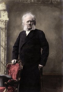 HENRIK IBSEN (1828-1906) norjalainen runoilija ja näytelmäkirjailija - Henrik (Henri) Johan Ibsenin (1828-1906), norjalaisen näytelmäkirjailijan muotokuva tekijältä Unknown photographer
