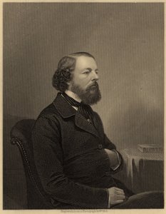 James Sheridan Muspratt (1821-1871), Liverpoolin kemian korkeakoulun perustaja (1848) ja teoksen "Chemistry" (1860) kirjoittaja, noin 1860 (kaiverrus) (Lontoo noin 1860). Kaiverrus. " tekijältä Unknown photographer