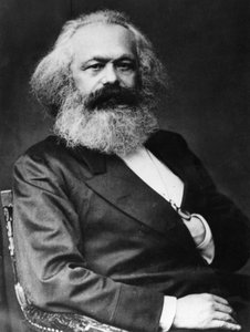 Karl Marx (1818-1893), saksalainen sosialisti teoreetikko ja vallankumouksellinen tekijältä Unknown photographer