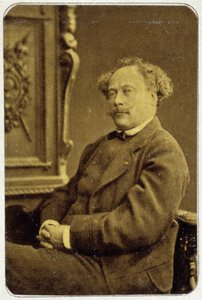 Alexandre Dumas Jr.:n (1824 - 1895) muotokuva vuonna 1884 tekijältä Unknown photographer