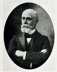 Antoine Henri Becquerelin muotokuva - englantilainen fyysikko, Nobel-palkittu 1852-1908 tekijältä Unknown photographer