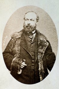 Antonio Bazzinin muotokuva, italialainen säveltäjä ja viulisti (m/v kuva tekijältä Unknown photographer