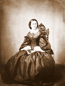 Robert Schumannin vaimon Clara Schumannin (1819 - 1896) muotokuva. tekijältä Unknown photographer