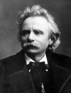 Muotokuva Edvard Griegistä (1843 - 1907), norjalainen säveltäjä. tekijältä Unknown photographer
