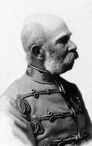 François-Joseph (Francois Joseph) I Itävallan muotokuva (1830-1916), Itävallan keisari 1848-1916, Böömin kuningas ja Unkarin kuningas 1867-1916. tekijältä Unknown photographer