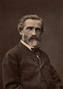 Muotokuva Giuseppe Verdistä, kuuluisasta säveltäjästä. tekijältä Unknown photographer