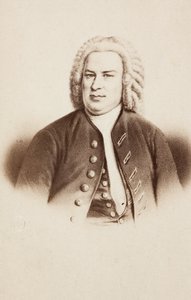 Johann Sebastian Bachin muotokuva, aikaisemmasta kuvasta tekijältä Unknown photographer