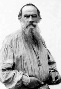 Leo Tolstoin (1828-1910), venäläisen kirjailijan muotokuva. tekijältä Unknown photographer