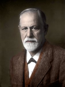 Itävaltalaisen psykiatrin Sigmund Freudin (1856-1939) muotokuva. tekijältä Unknown photographer