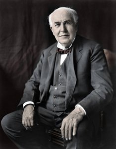Thomas Edisonin (1847-1931), amerikkalaisen fyysikon muotokuva. tekijältä Unknown photographer