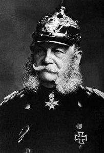 Vilhelm I:n (1797-1888), Preussin kuninkaan muotokuva vuosina 1861-1888, hänestä tuli Saksan keisari 1871-1888. tekijältä Unknown photographer