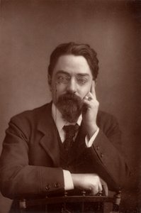 Sidney Webb, paroni Passfield (1859-1947) englantilainen poliittinen taloustieteilijä ja sosiaalinen uudistaja, noin 1890 (s/w-kuva). tekijältä Unknown photographer