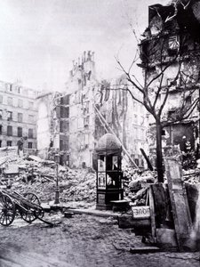 Pariisin suuret teokset: Rue Royalin ja Rue du Fbg St Antoinen kulma tekijältä Unknown photographer