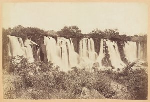 Umgeni Falls, Natalin maakunta, Etelä-Afrikka, noin 1882 tekijältä Unknown photographer