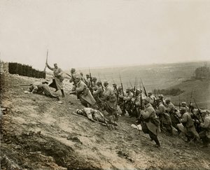 Sota 14-18 (1914-1918) - Propaganda - Vuonna 1914 toimitettu valokuvakuvallinen stereoskooppinen lasilevy LSU (L.S.U. La Stereoscopie Universelle): Notre-Dame de Loretten suuren kannaksen poistaminen (Ablain-Saint-Nazairen kunta - Ablain Saint Nazaire, Pas tekijältä Unknown photographer