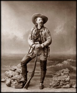 William Frederick Cody - Tunnetaan nimellä Buffalo Bill - Muotokuva Buffalo Billistä (1846-1917), eversti William Cody tekijältä Unknown photographer