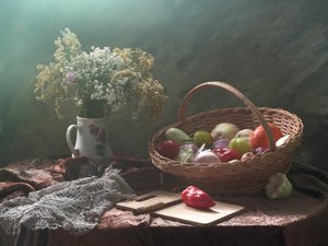 Viihtyisä sadonkorjuu - asetelma tekijältä UstinaGreen