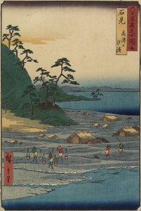 Venesilta Toyamassa, Etchun maakunnassa, joulukuussa 1853