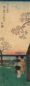 Kirschblüten am Goten-yama tekijältä Utagawa Hiroshige