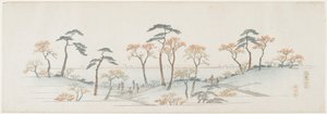 Värilliset lehdet Kaianji-temppelissä, 1837-1844