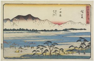 Sakawa-joen ylitys Odawarassa, 1841-1842