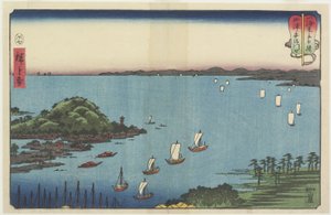 Abe-joen suisto Yaizussa, heinäkuu 1858