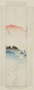 Kirjekuori maisemakuvauksella tekijältä Utagawa Hiroshige