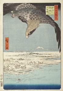 Fukagawa Susaki ja Jūmantsubo tekijältä Utagawa Hiroshige