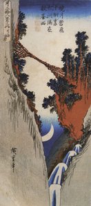 Hiroshige, Silta syvän rotkon yli tekijältä Utagawa Hiroshige